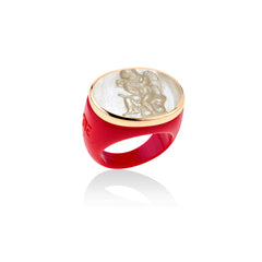 Anello Classic Cupido e la farfalla