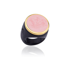 Anello Aura Cupido su Vitello Marino