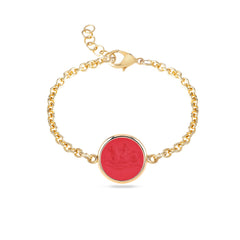 Bracciale Eos Cupido su Vitello Marino