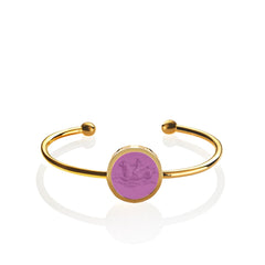 Bracciale Sfera Cupido su vitello marino