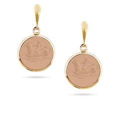Eos Earrings Cupid on Sea Calf