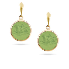 Eos Earrings Cupid on Sea Calf