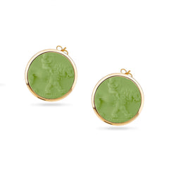 Lobe Earrings Cupid and the Lion
