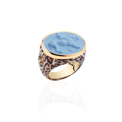 Jaguar Ring Cupid and the Lion