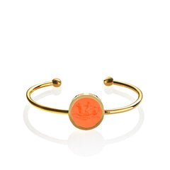 Bracciale Sfera Cupido su vitello marino