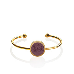 Bracciale Sfera Cupido su vitello marino