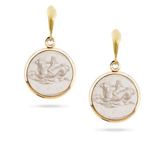 Eos Earrings Cupid on Sea Calf