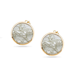 Lobe Earrings Cupid and the Lion